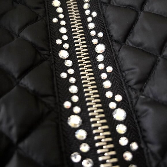 MICHAEL KORS  lightly down filled quilted black jacket  Misses XL - Picture 2 of 6